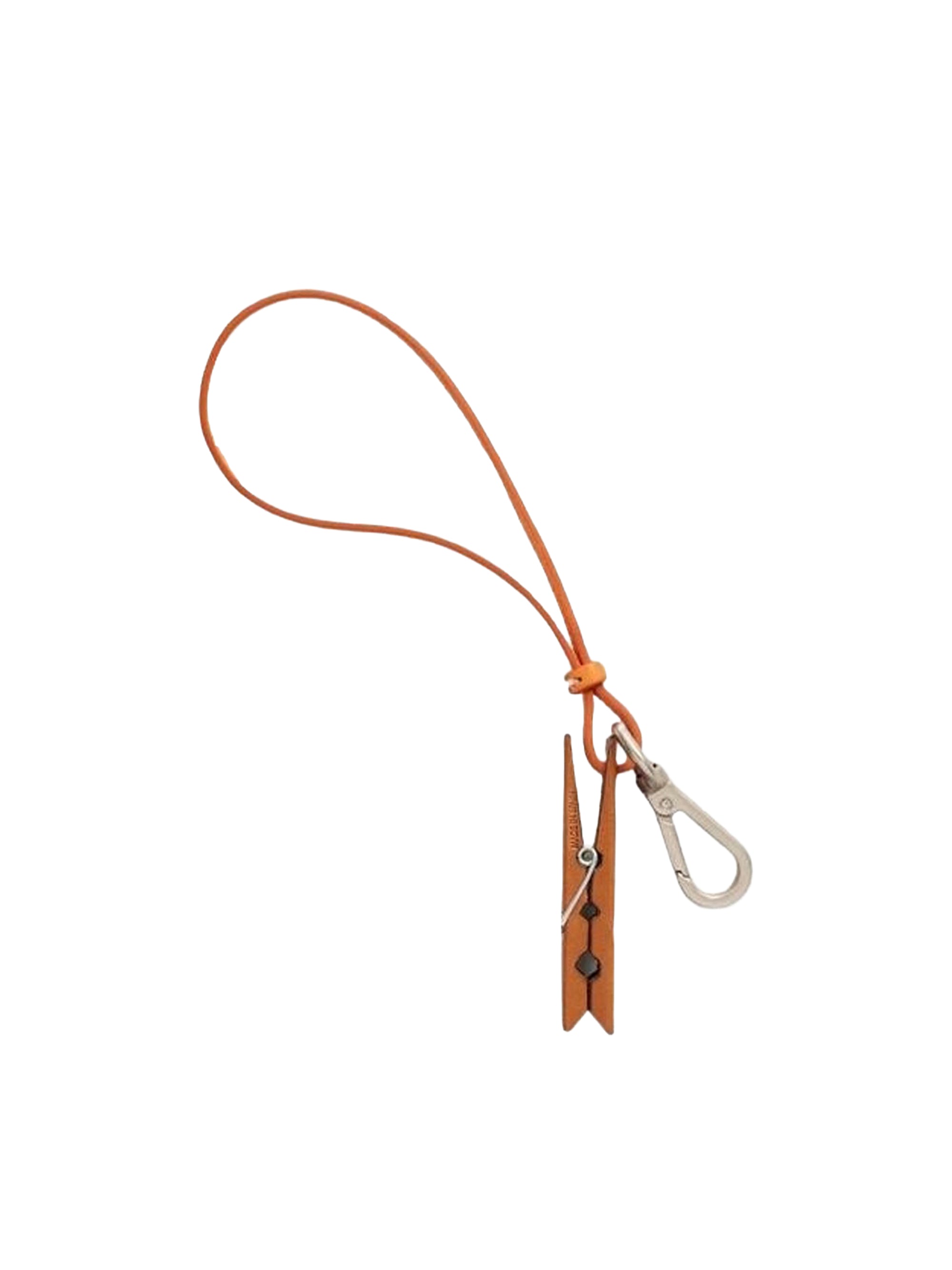 Porte-clés Pince à linge en cuir - Brown
