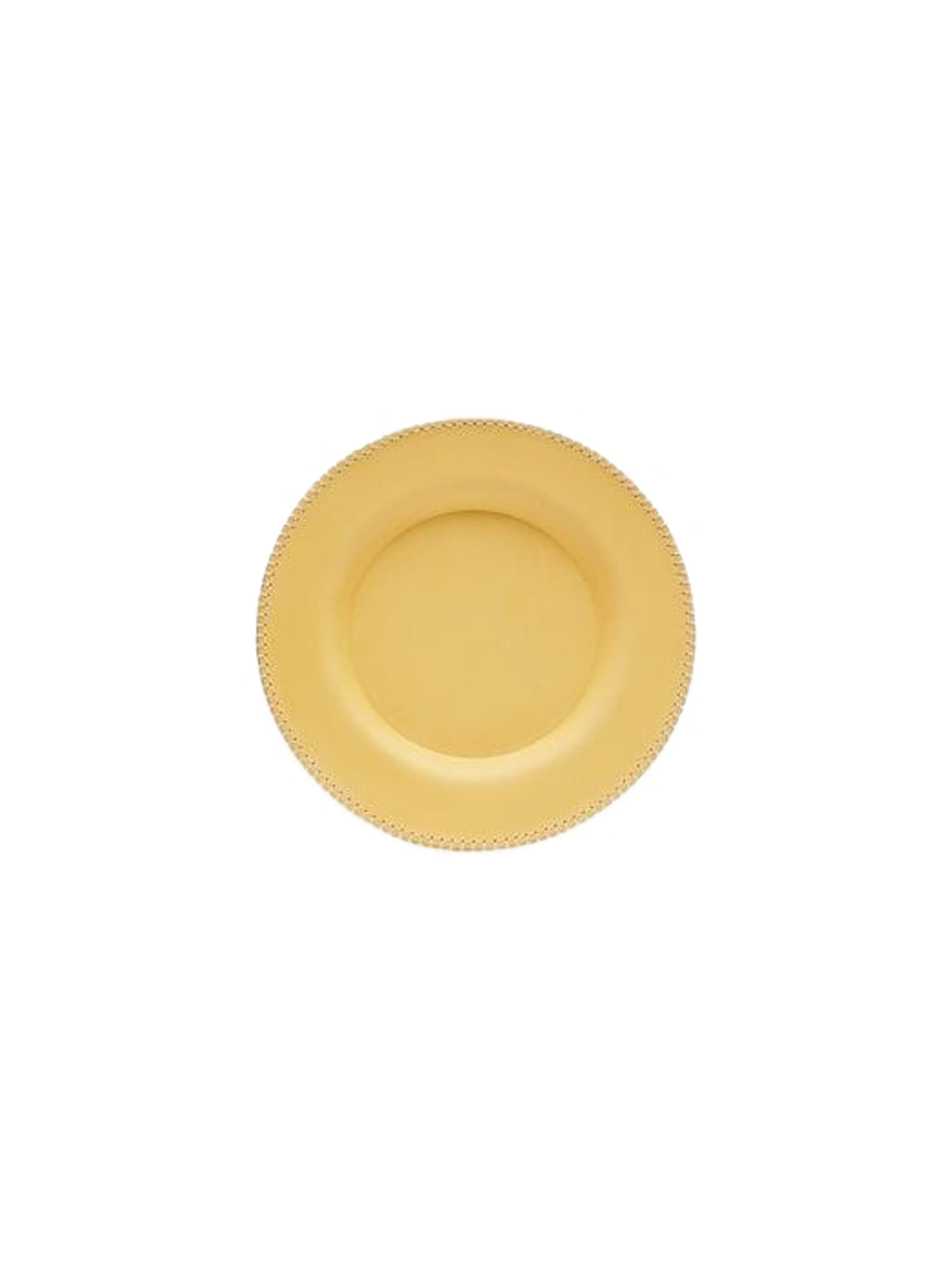 Assiette en cuir - Yellow
