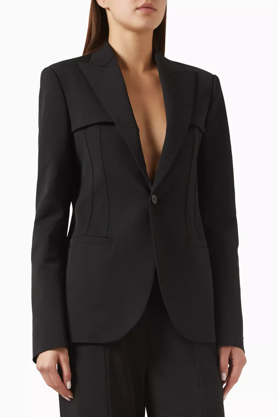 Panels Tailoring Jacket - Black
