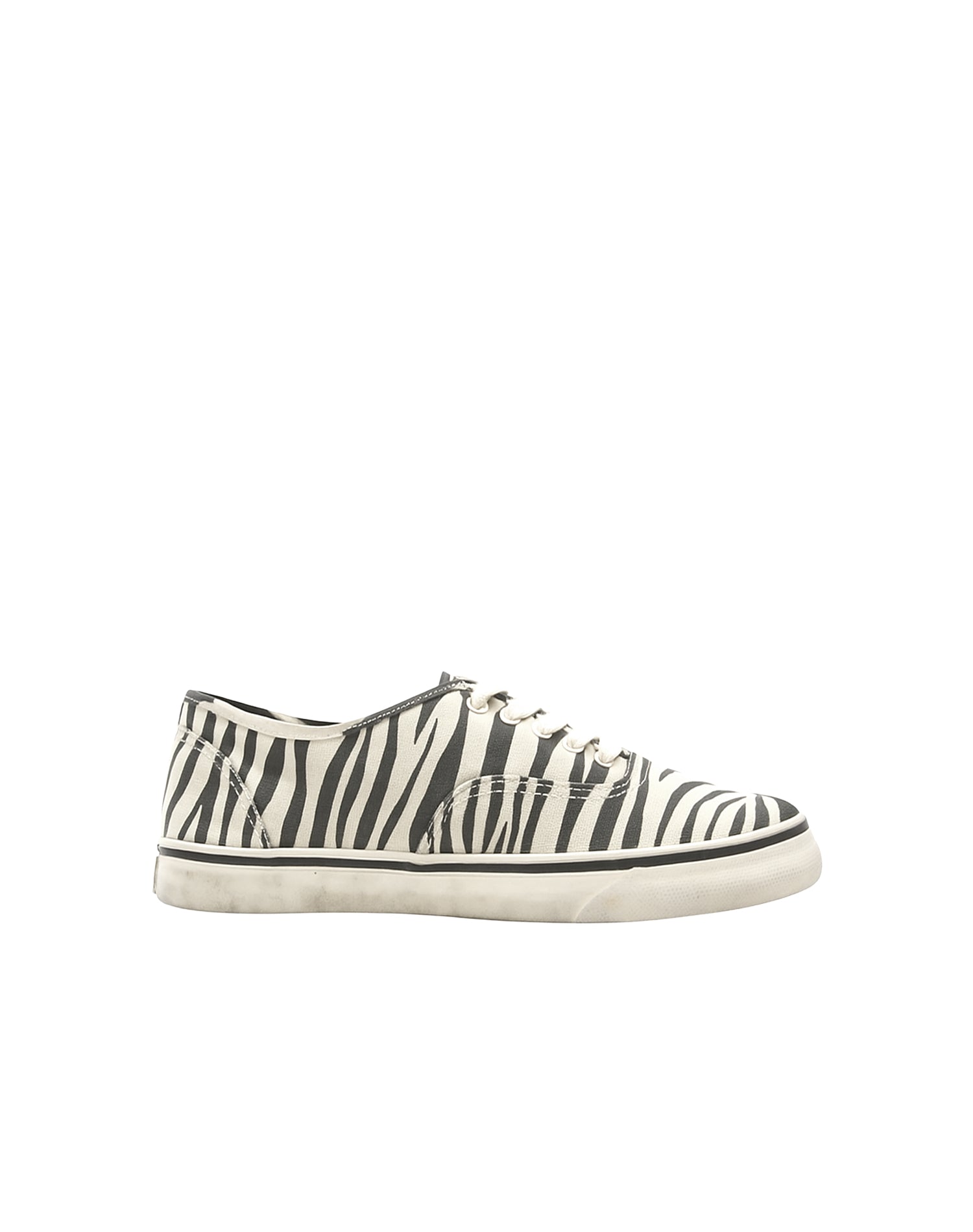 Low Top Skate 70's Sneakers - Faded Zebra Print