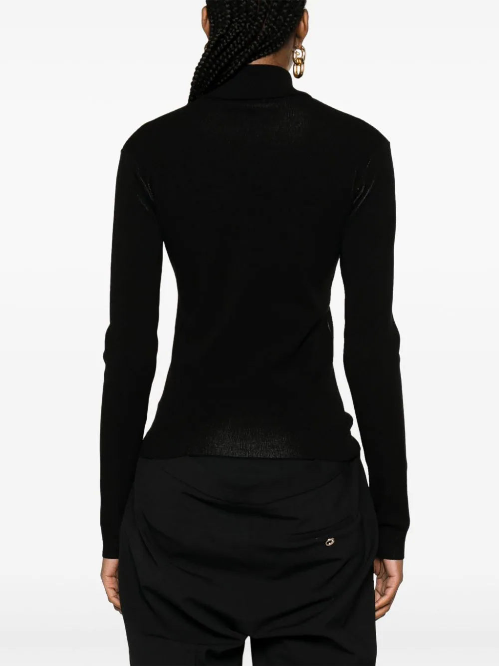 37pcs RELIQUAT 220€ / Pull courrèges intarsia - Black & Heritage white