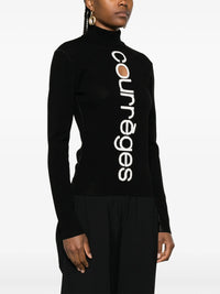 37pcs RELIQUAT 220€ / Pull courrèges intarsia - Black & Heritage white