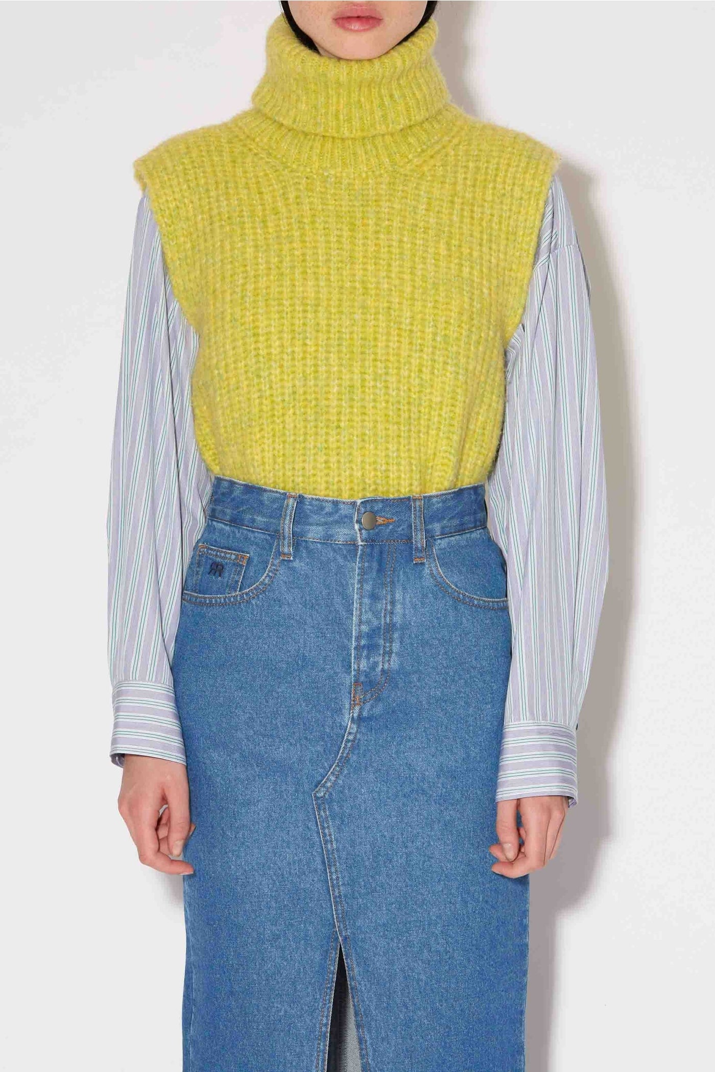 Liam skirt in denim - Blue