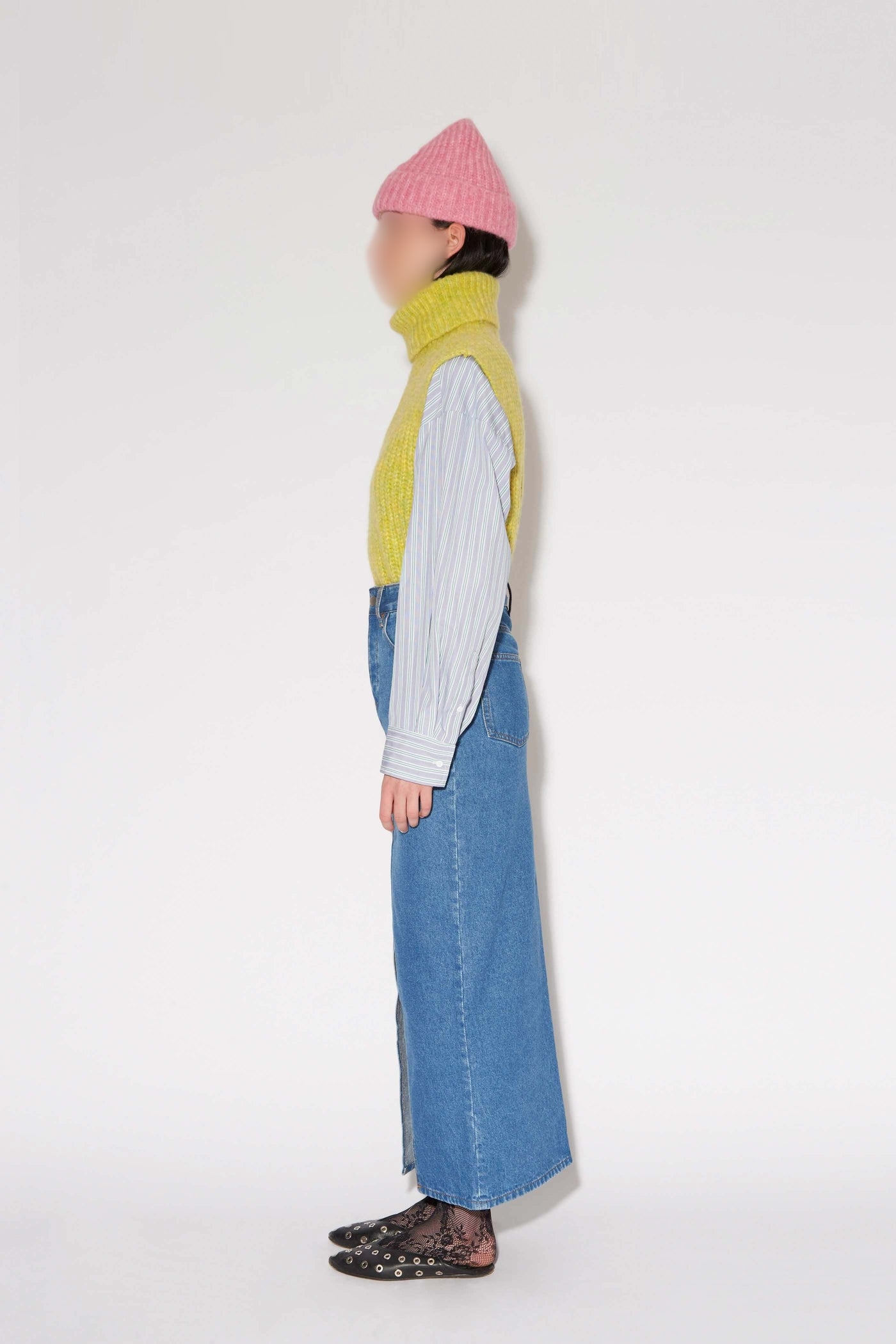 Liam skirt in denim - Blue