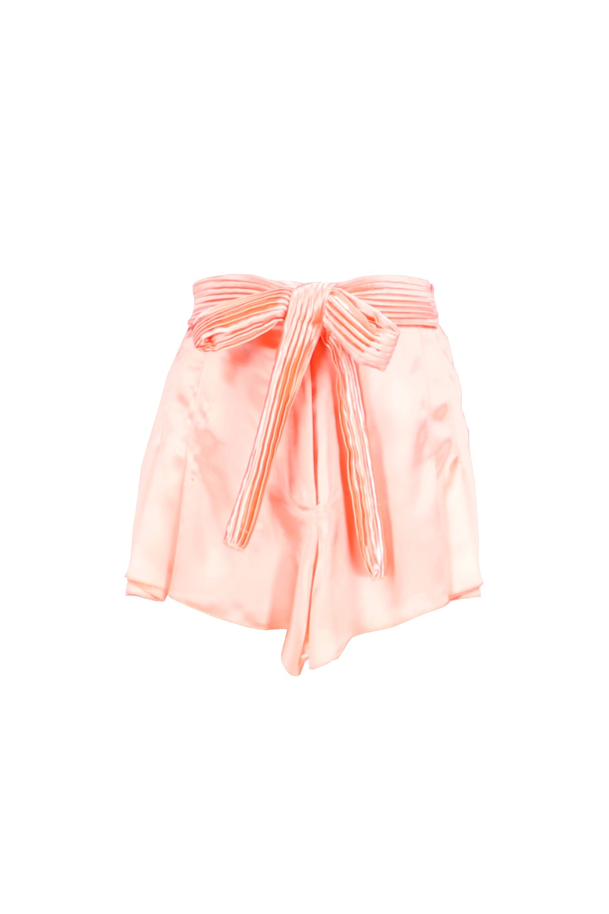 Short satiné à ceinture - Salmon Pink