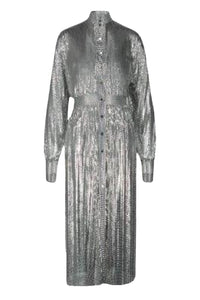 Robe manches longues scintillante - Silver