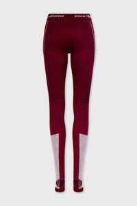 Legging Bodyline avec étriers - Bordeaux & Rose