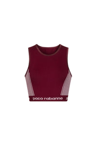 Brassière à encolure américaine - Bordeaux & Rose