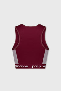 Brassière à encolure américaine - Bordeaux & Rose
