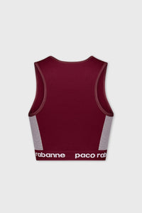 Brassière à encolure américaine - Bordeaux & Rose