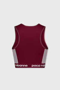 Brassière à encolure américaine - Bordeaux & Rose