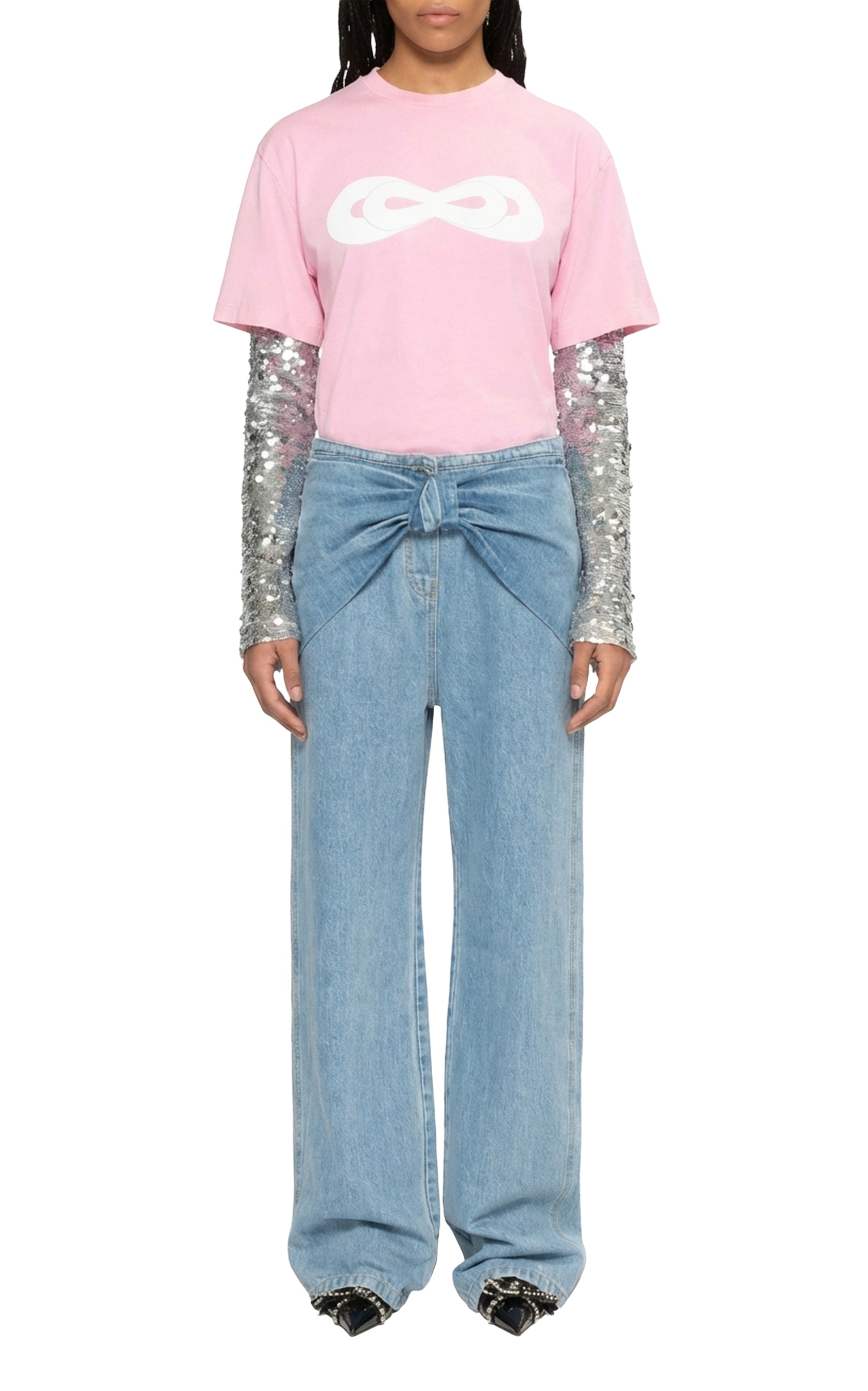 Jean Bow en denim - Blue