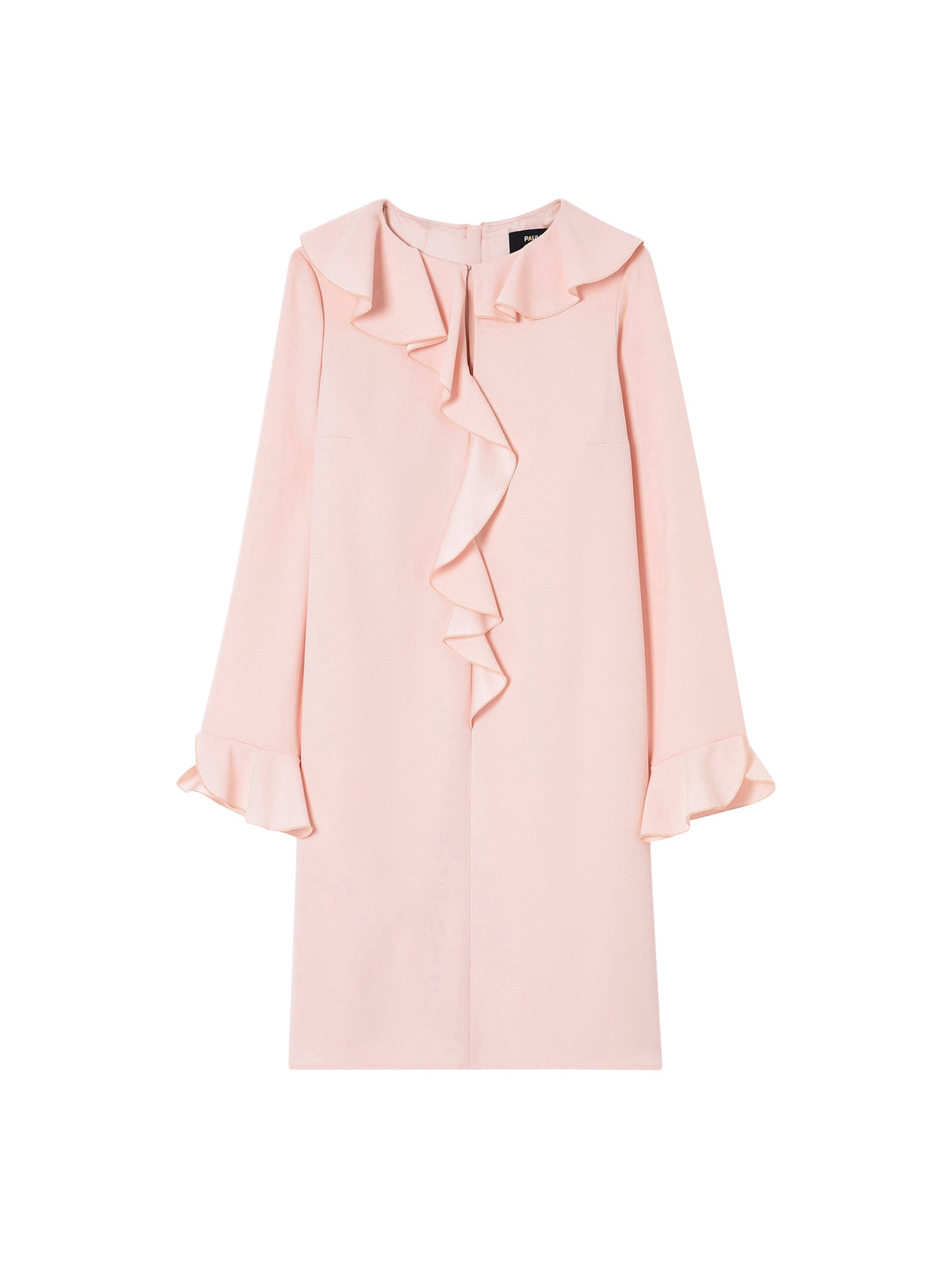 Robe fluide à volants - Poudre