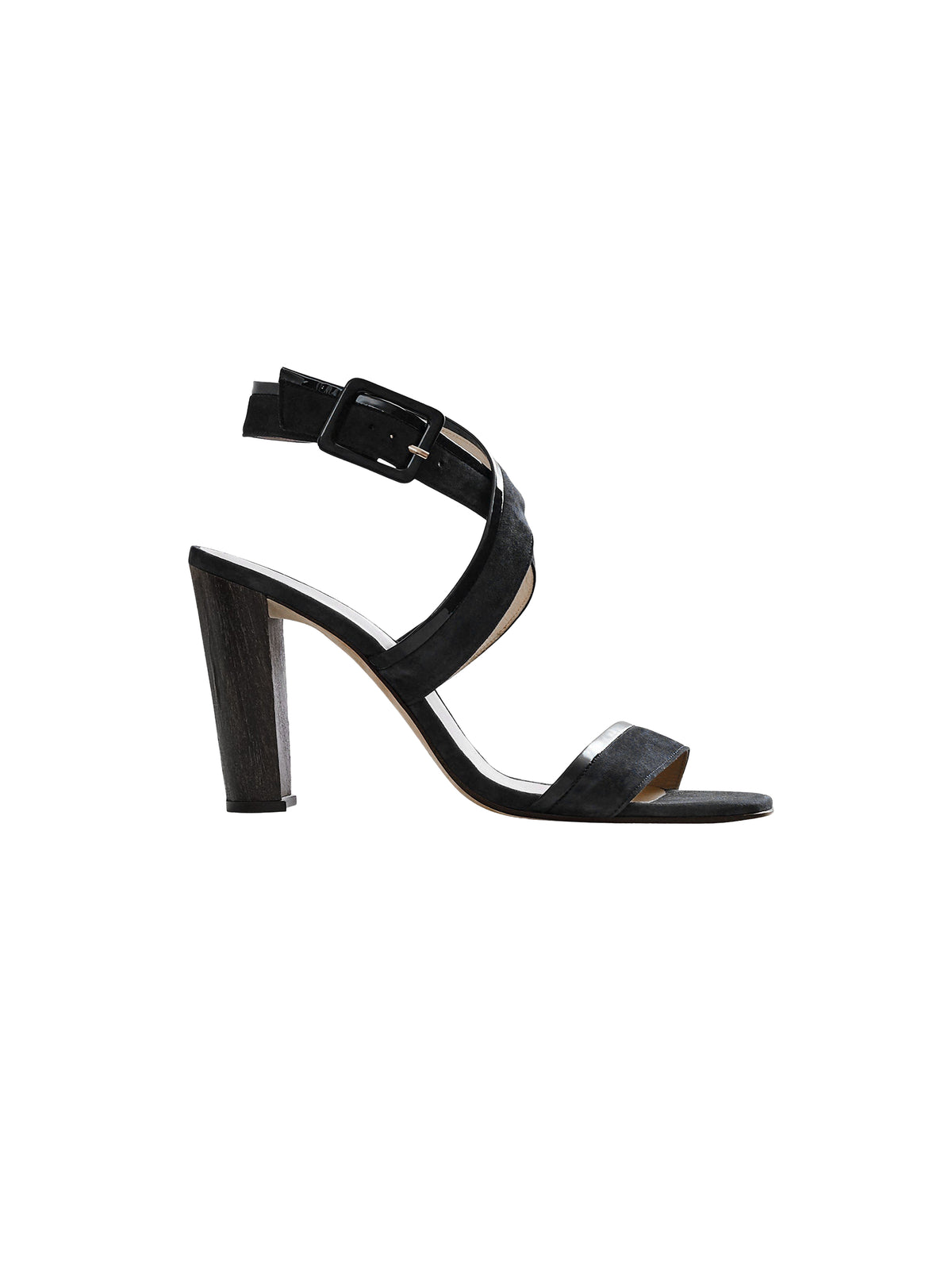 Sandales à bout carré 105 en cuir - Noir