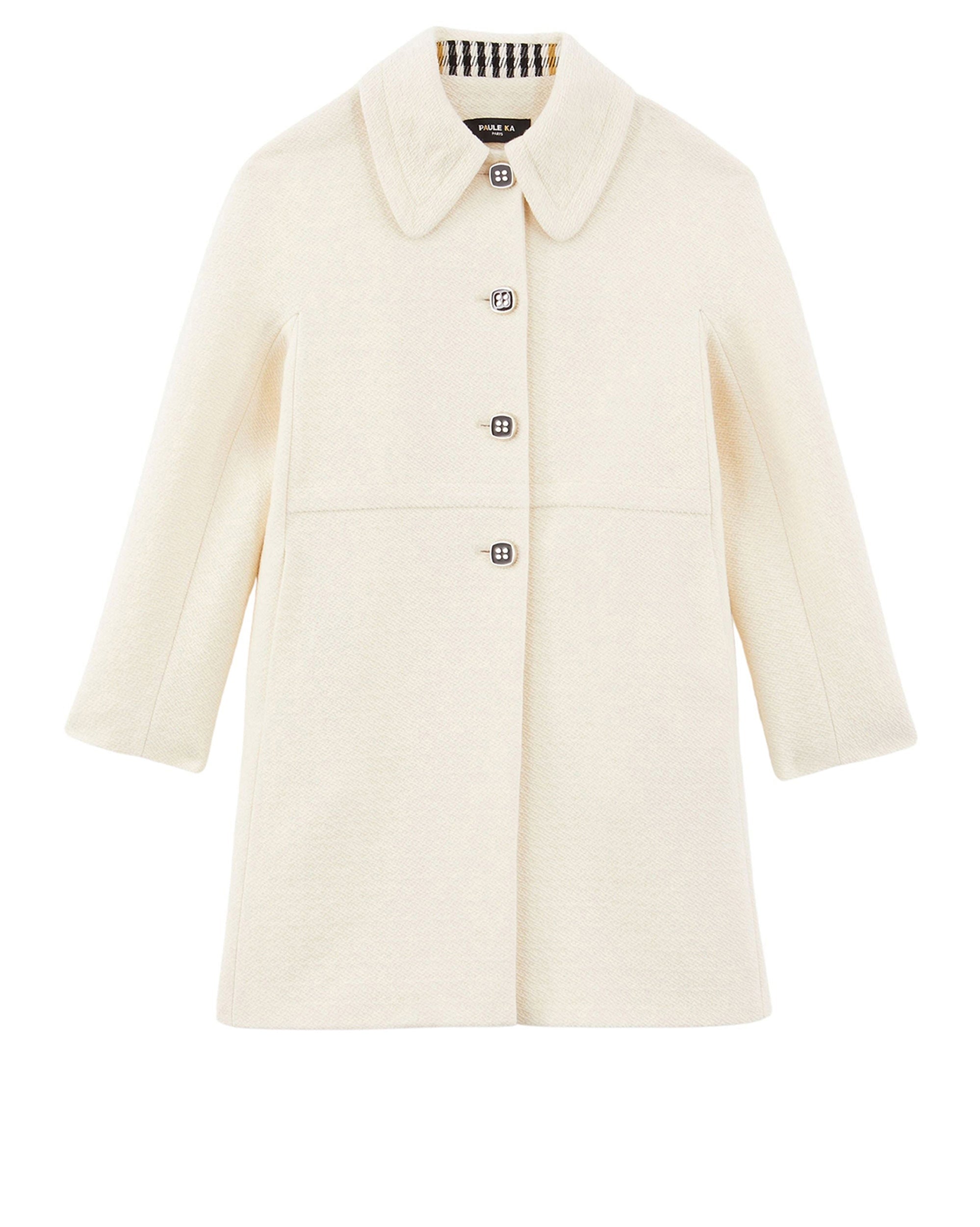 BLANC CASSE MANTEAU COL CLA