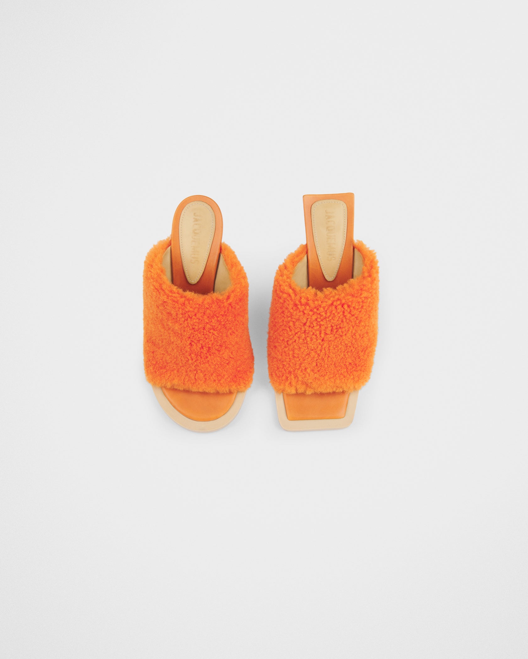 ORANGE LES MULES CARRE ROND