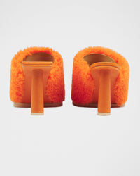 ORANGE LES MULES CARRE ROND