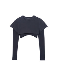 BLACK LE DOUBLE TSHIRT