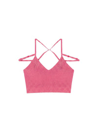 Haut Aneto en lin - Pink