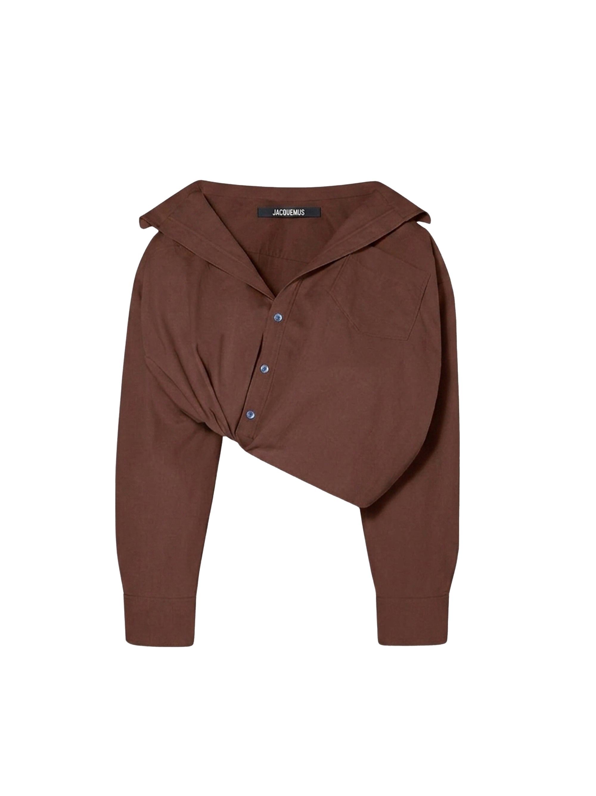 Chemise Mejean twistée - Brown