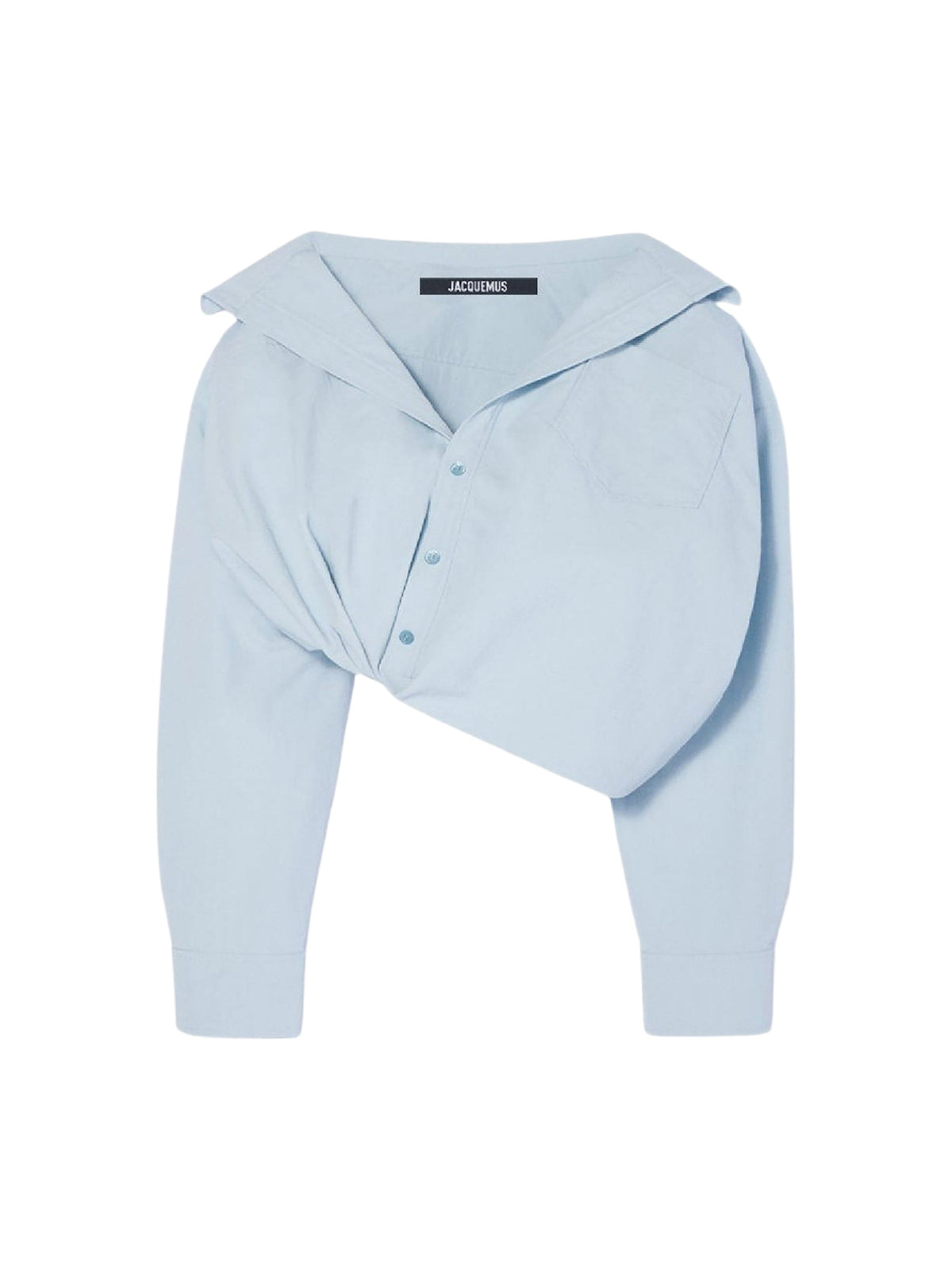 90€ / 10 sold //46 QTY / ST22%   Chemise asymétrique Mejean en lin mélangé - Light Blue
