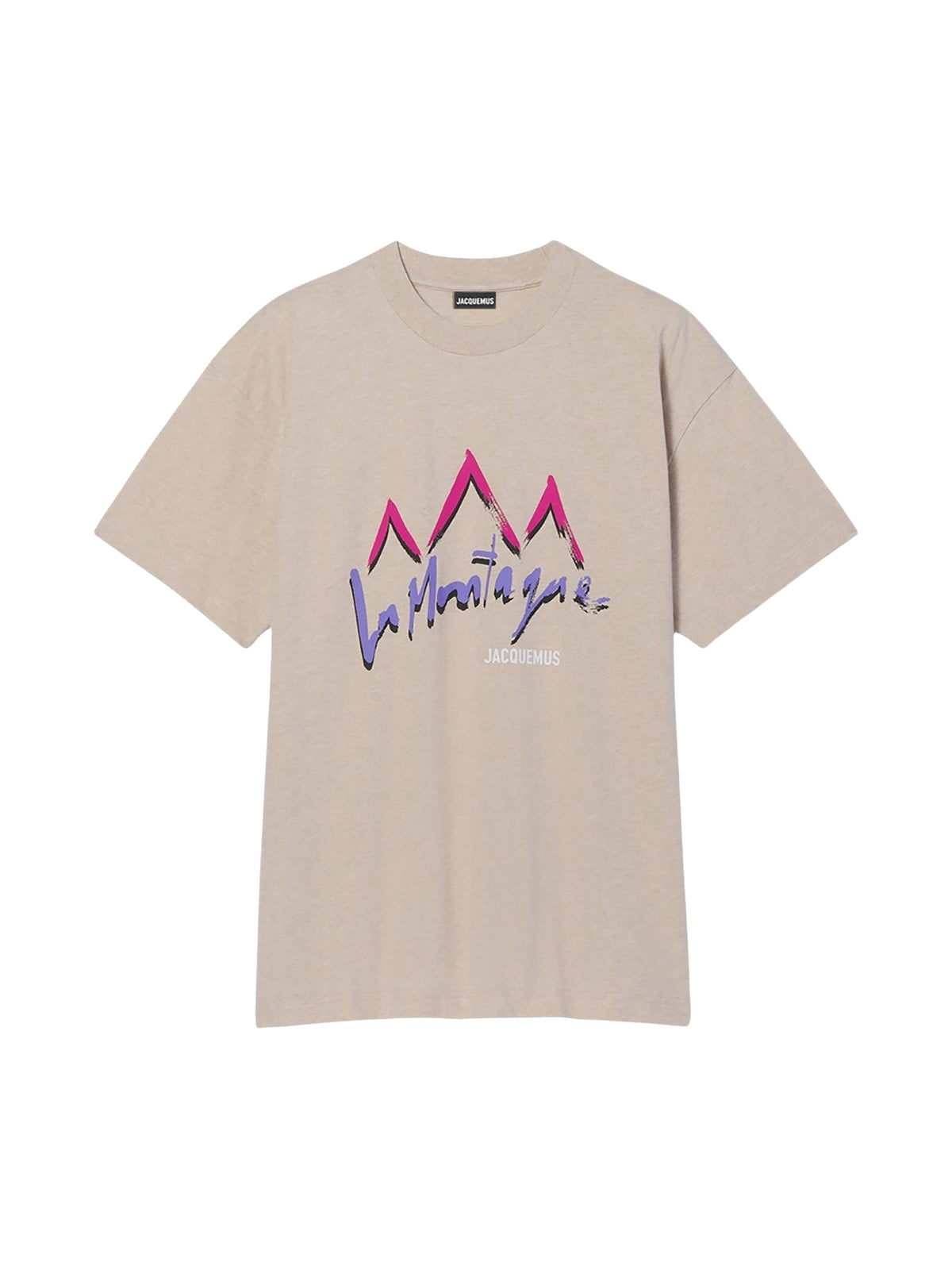 55€ / 11 sold //21 QTY / ST52%   T-shirt Montagne 80 avec logo - Beige