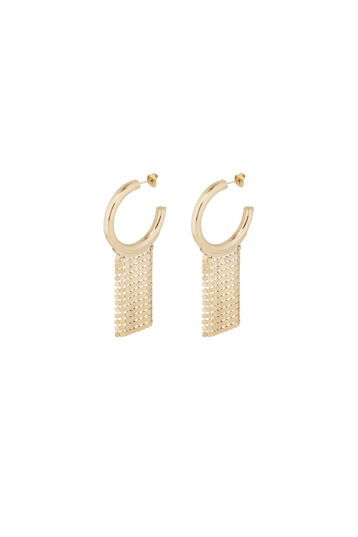 Créoles Pixel pendantes - Gold