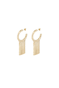 Créoles Pixel pendantes - Gold
