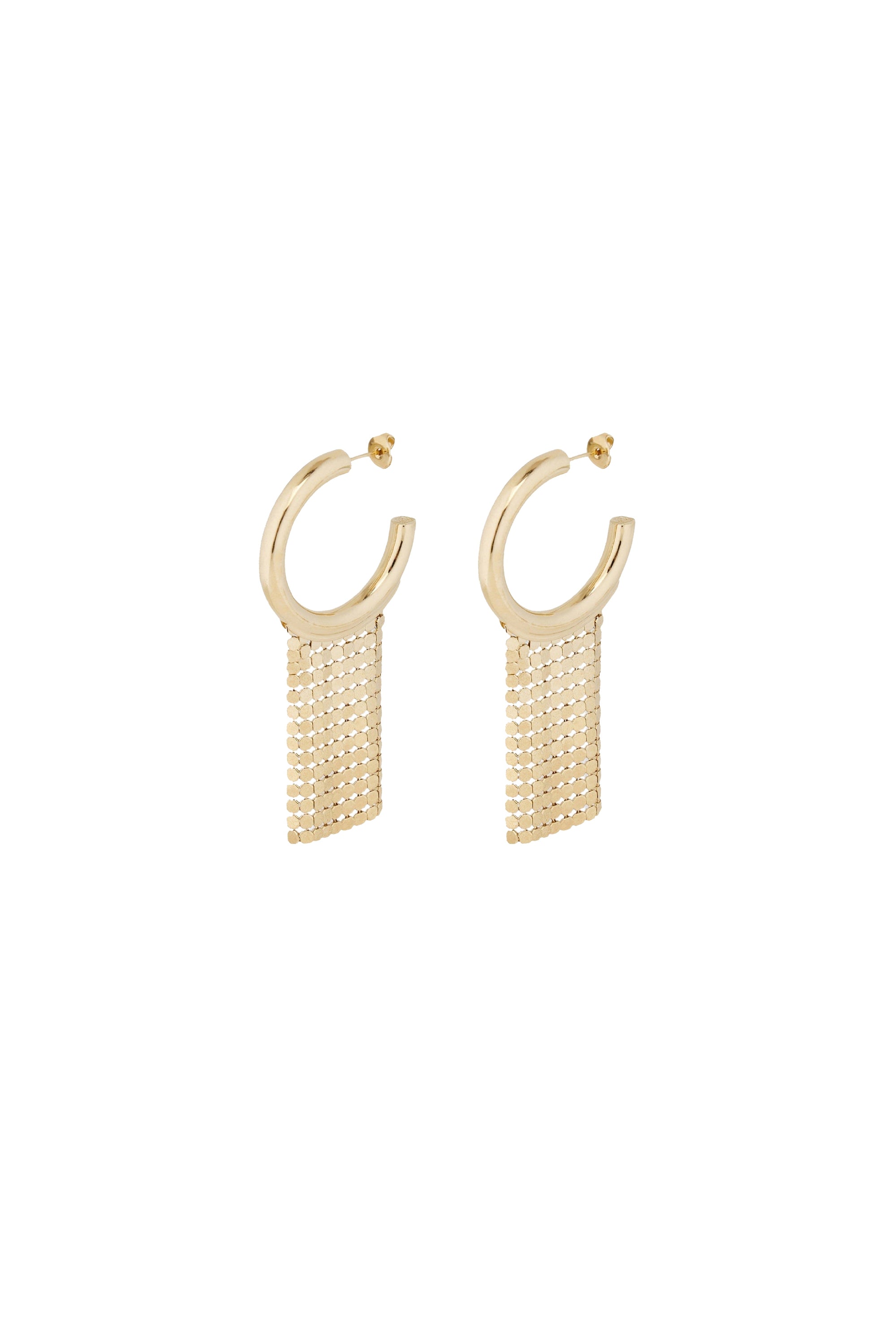 Créoles Pixel pendantes - Gold