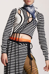 Top Les Marins à rayures - White & Navy
