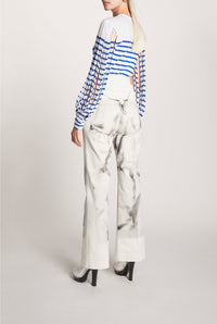 Pantalon Les Marins imprimé - White & Black