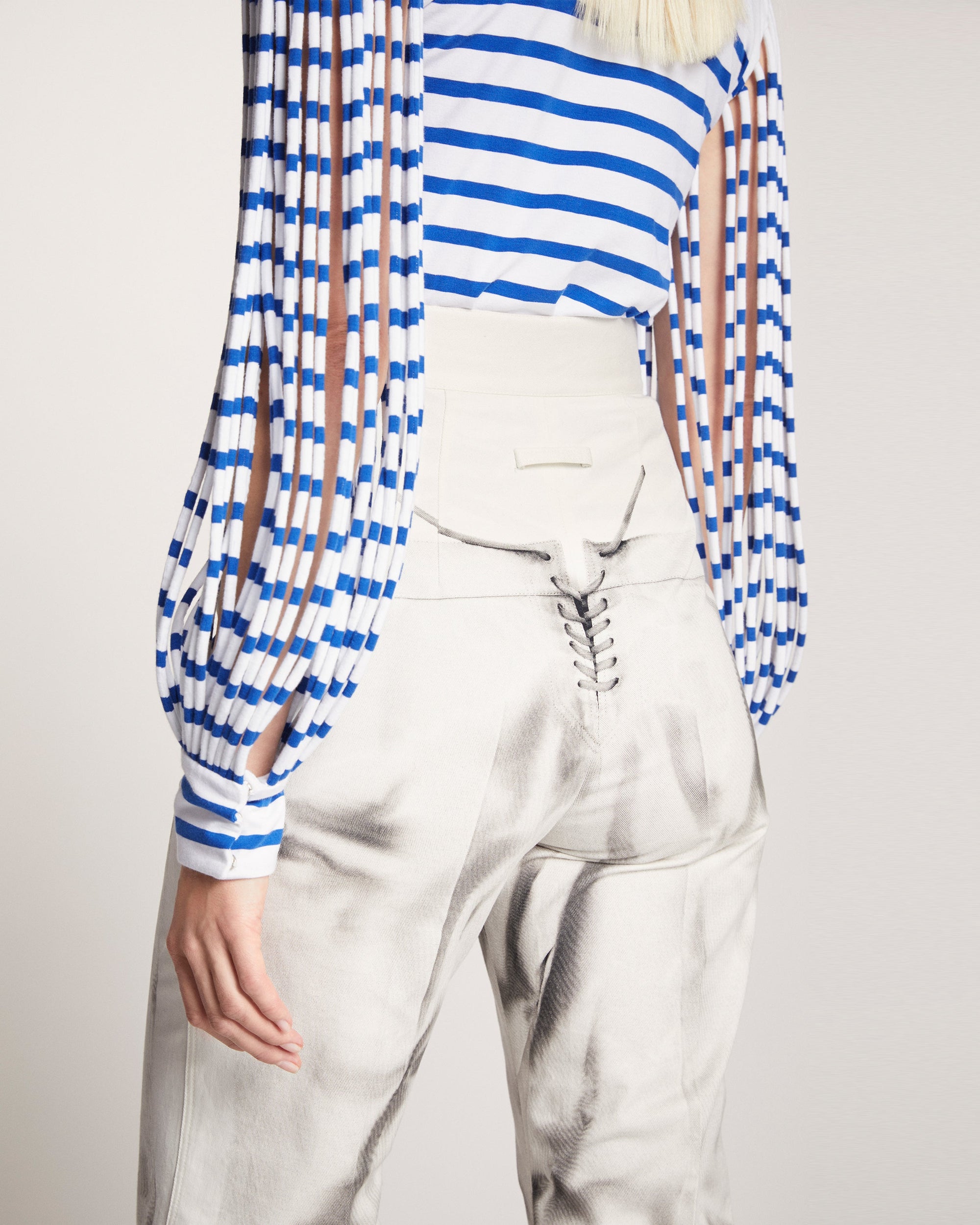 Pantalon Les Marins imprimé - White & Black
