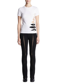 Les Marins openwork T-shirt - White