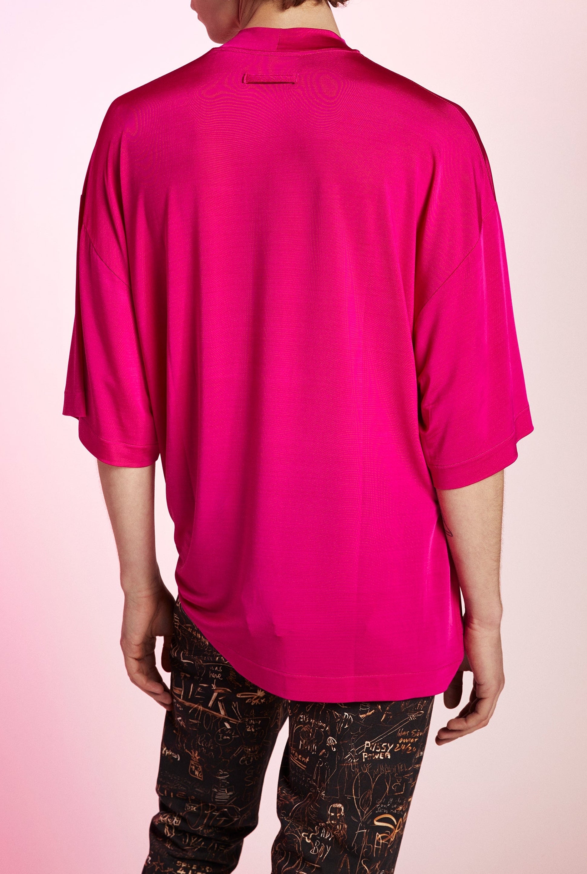 T-shirt unisexe Les Marins à manches évasées - Pink Shocking