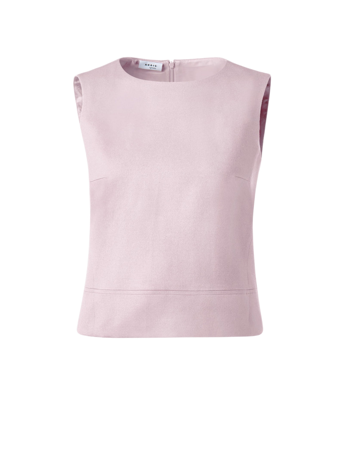 Blouse sans manches en laine - Rose