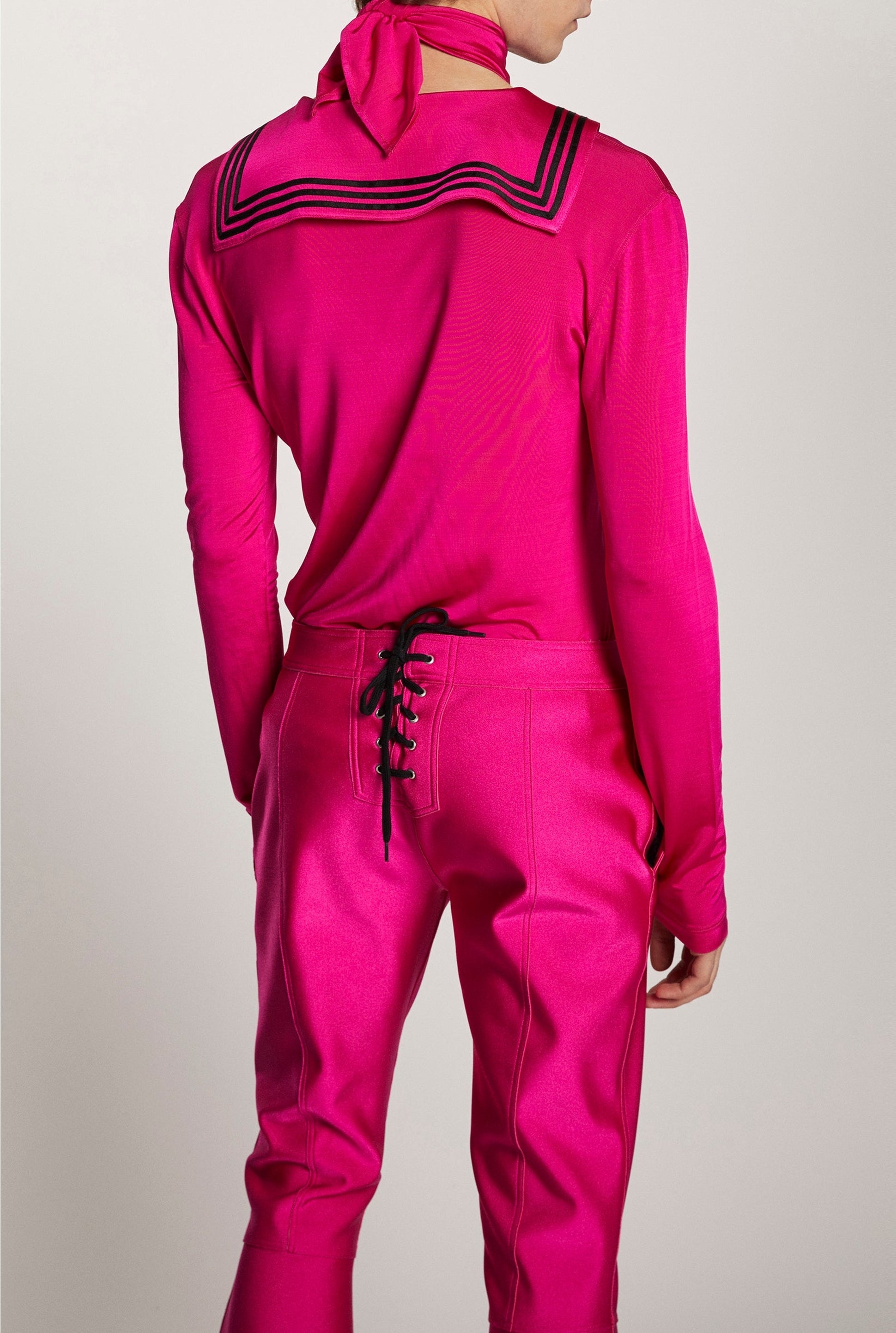 Pantalon Les Marins évasé - Pink Shocking