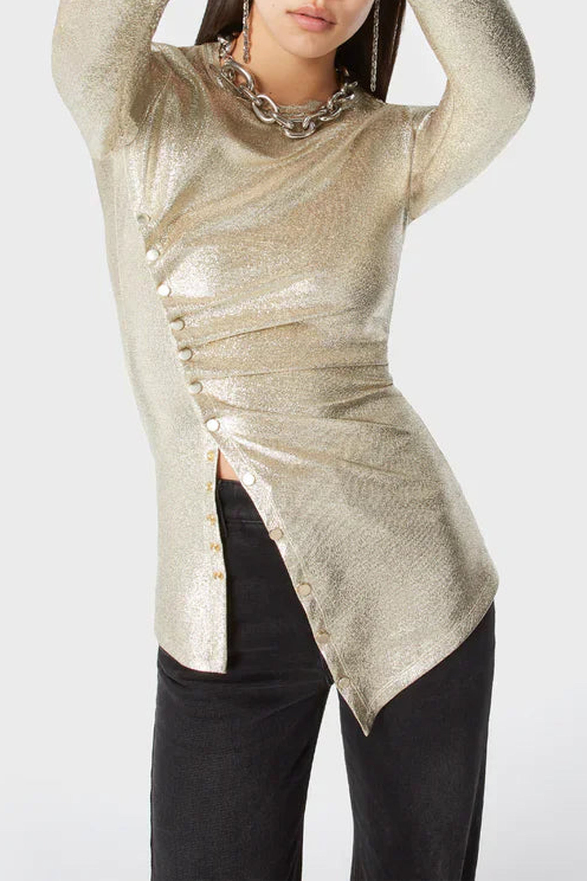 Silver & Gold Top - Silver & Gold
