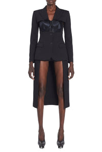 Jupe-short JPG x Lotta Volkova en laine - Black