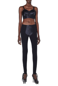 Legging JPG x Lotta Volkova en satin - Black