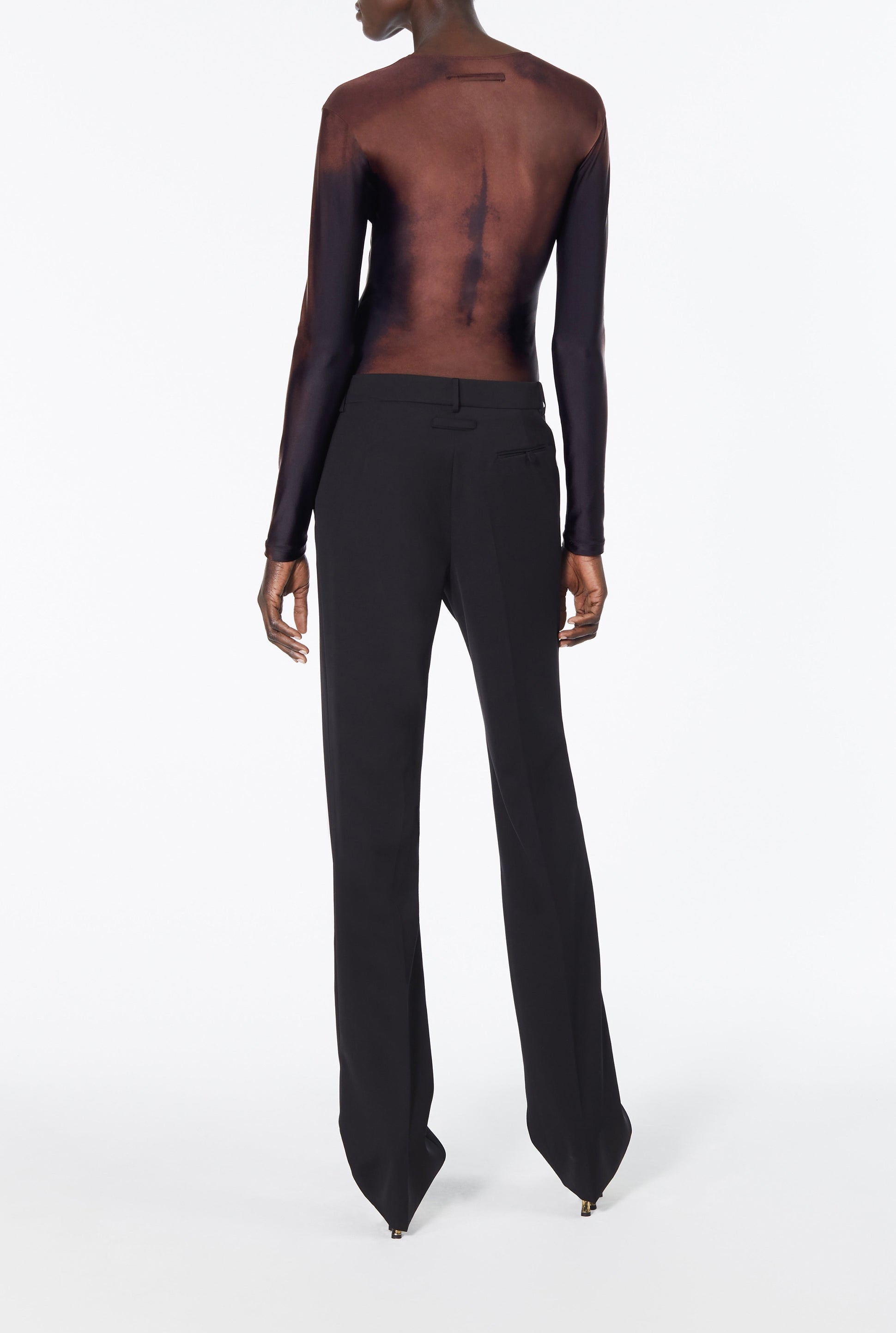 Pantalon JPG x Lotta Volkova en laine - Black