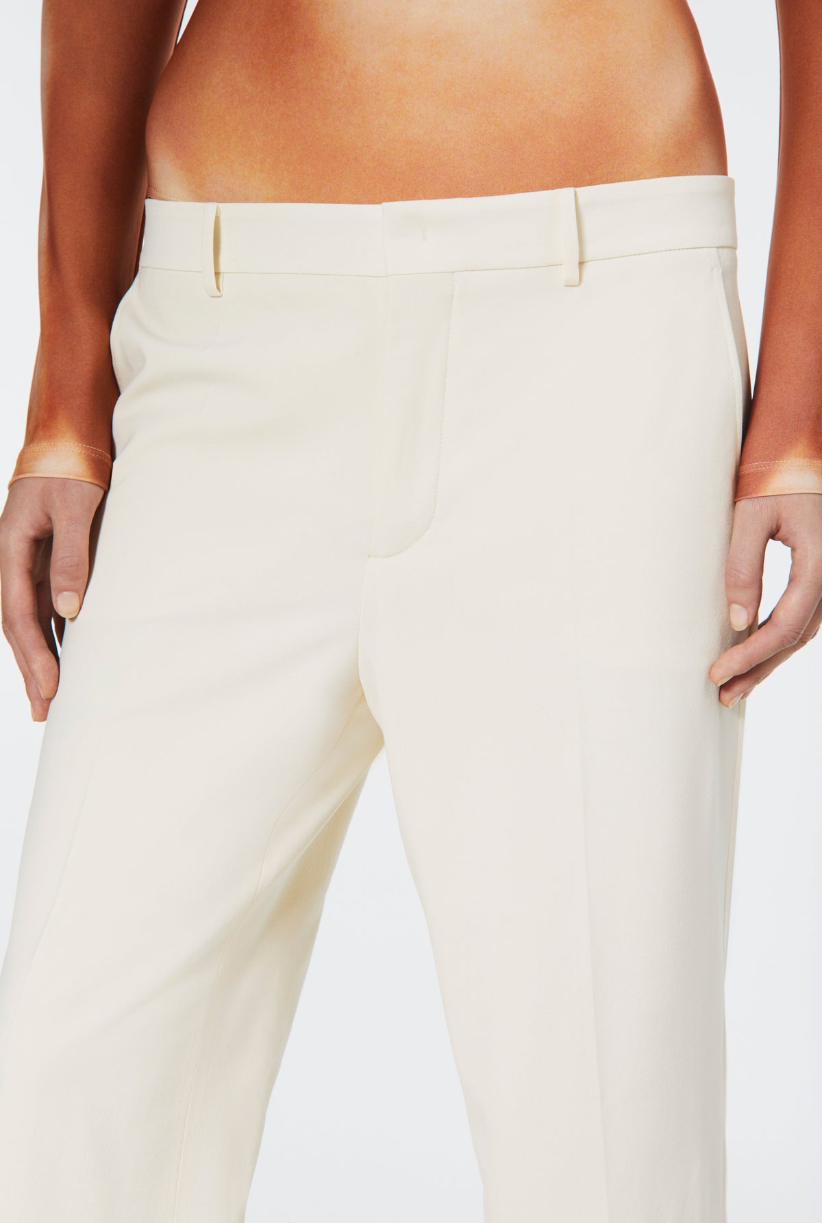 Pantalon JPG x Lotta Volkova en laine - Beige