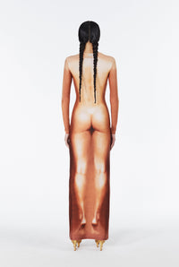Robe JPG x Lotta Volkova imprimée - Light Nude