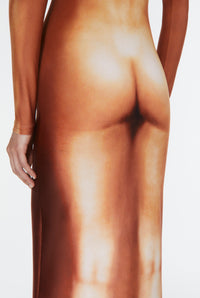 Robe JPG x Lotta Volkova imprimée - Light Nude