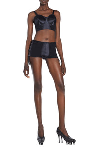 Boxer JPG x Lotta Volkova en satin - Black