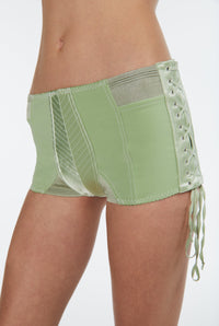 Boxer JPG x Lotta Volkova en satin - Mint