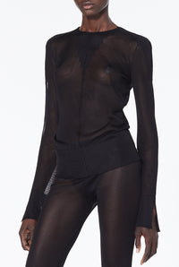 Top JPG x Lotta Volkova à manches longues - Black