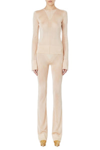 JPG x Lotta Volkova Long Sleeve Top - Light Nude