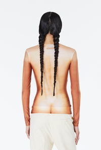 JPG x Lotta Volkova Print Top - Light Nude