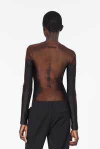 Top JPG x Lotta Volkova imprimé - Dark Nude
