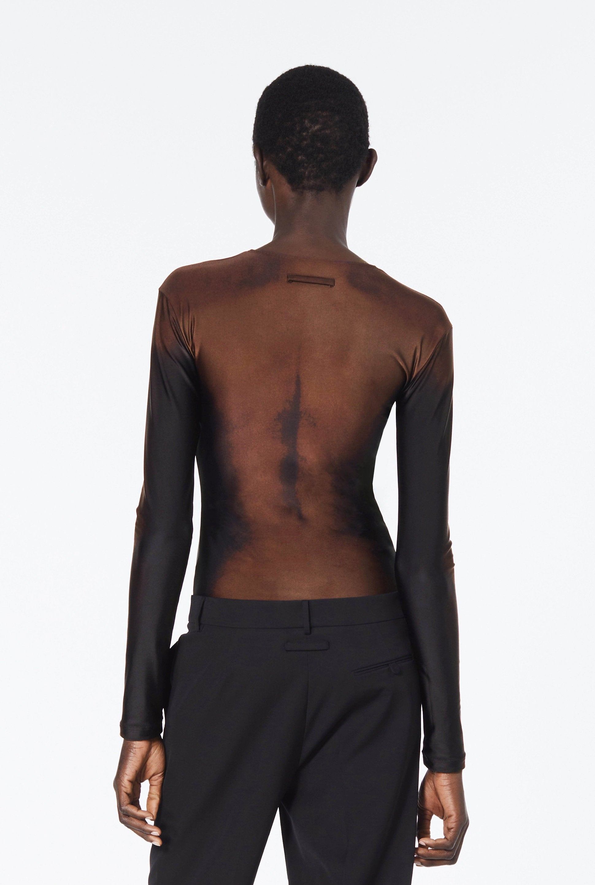 Top JPG x Lotta Volkova imprimé - Dark Nude